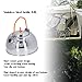 HERCHR Portable 0.6 Liter Lightweight Stainless Steel Camping Kettle Camp Tea Pot with Storage Bag for Outdoor Picnic Fishing