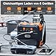 FlashFish Tragbare Powerstation 98Wh, 120W Solargenerator Akku 230V Mit AC,USB,Typ-C Ausgabe, Mobile stromgenerator Mit LED Licht für Reise,Camping,Wohnmobil und als Notstromaggregat