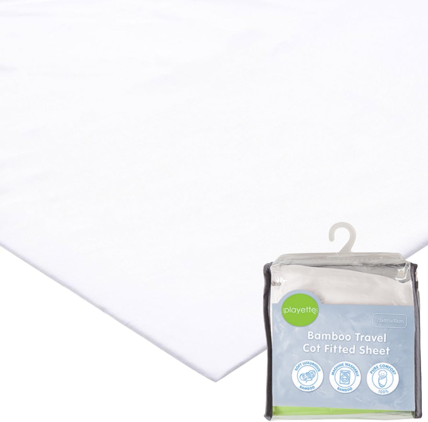 Bubba Blue Baby Toddler Super Soft Bamboo Viscose Cot Fitted Sheet
