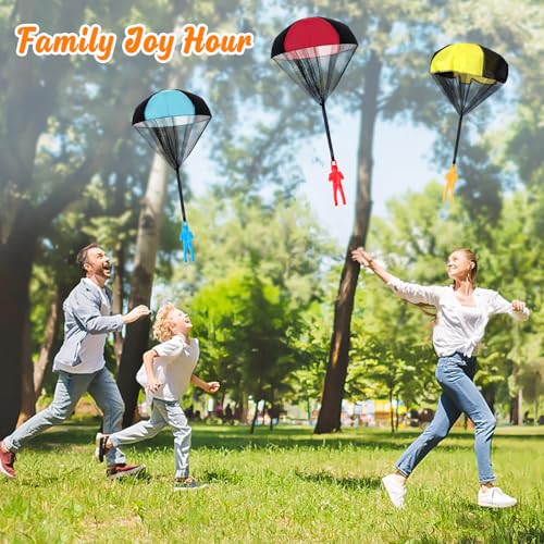 Image of Stocking Stuffers Parachute Toys for Kids: Easter Basket Stuffers for Kids Teen Boys Children Outdoor, Birthday for Teenagers 3 4 5 6 7 8 9 10 11 12 Year Old, Idea Christmas Valentines Easter Day