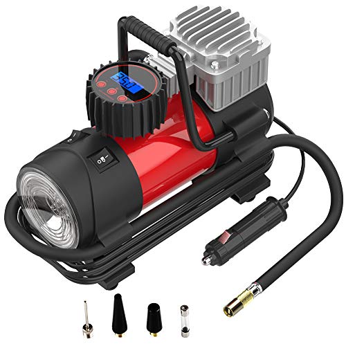 LYSNSH Portable Air Compressor Pump - DC 12V Small Digital Car Tire Inflator with Gauge 120 PSI