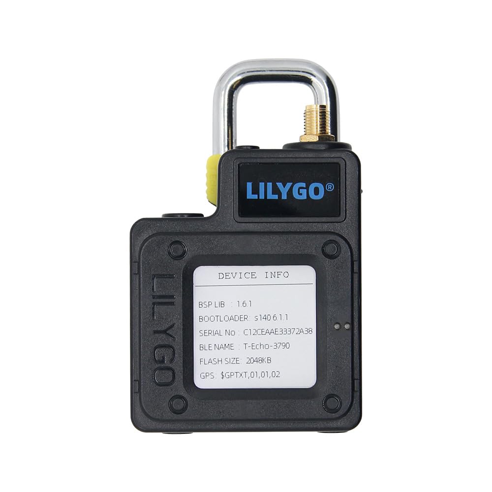 LILYGO T-Echo Plus LoRa TTGO-Entwicklungsboard mit 1,54-Zoll-SPl-E-Paper-Display ohne BME280-Sensor (Schwarz 868MHz)