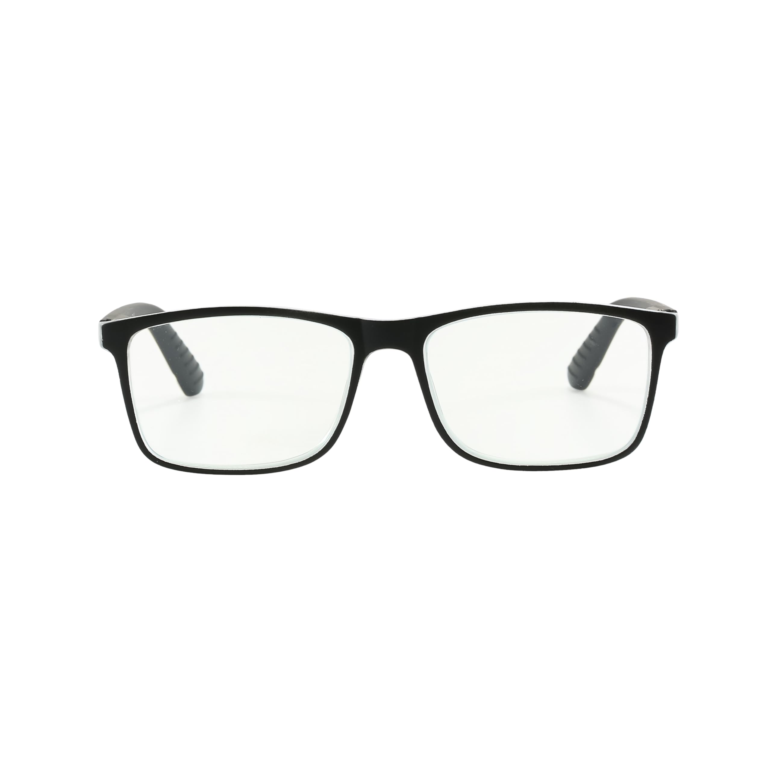 PROFLEX Fusion Blue Light Blocking Reading Glasses Robust Frames Spring Hinges Matte Finish Impact and Scratch Resistant Unisex (BLKWHT, 2.5) - Image 4