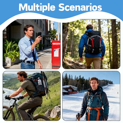 Image of BendJoy Retractable Anti-Theft Phone Lanyard with Steel Cable | Universal Mobile Phone Safety Strap for Belt Bag, Phone Tether Tab for Outdoor Hiking Skiing Travel