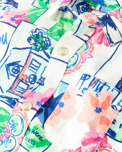 Image of Gymboree,Matching Family Short Sleeve Button Up Shirt