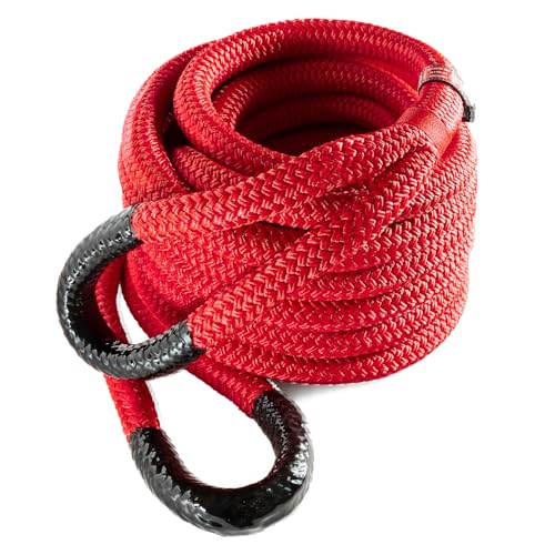 Yankum Kinetic Recovery Rope - Heavy Duty 7/8' x 30' Tow Rope, Off-Road & Vehicle Recovery, Kinetic...