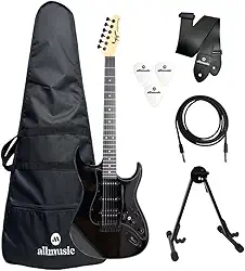 Kit Guitarra Tagima DuoSmart-S Black + Capa + Acessórios