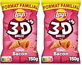 Lay's 3D'S Bugles Goût Bacon 150g Format Familial (Lot de 2)