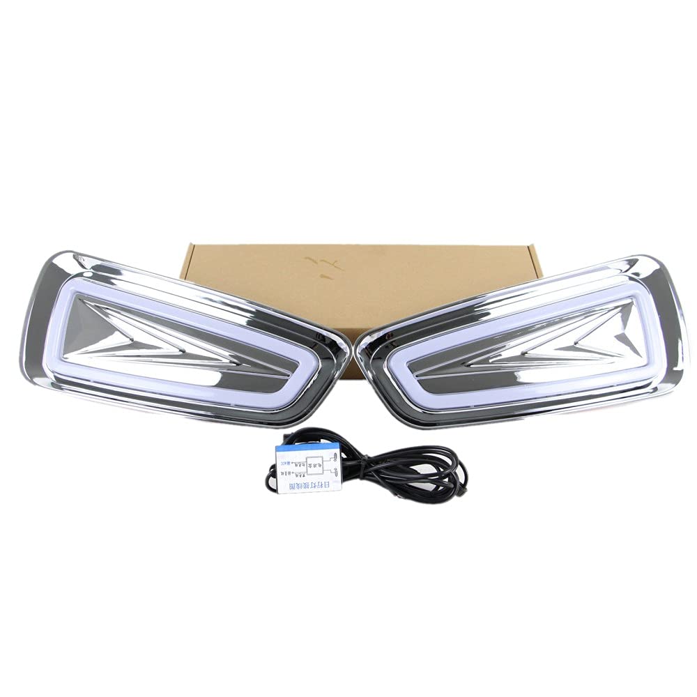 Luces diurnas LED DRL compatible para Ford F-150 SVT Raptor 2010-2014, Guía de luces LED parachoques delantero DRL