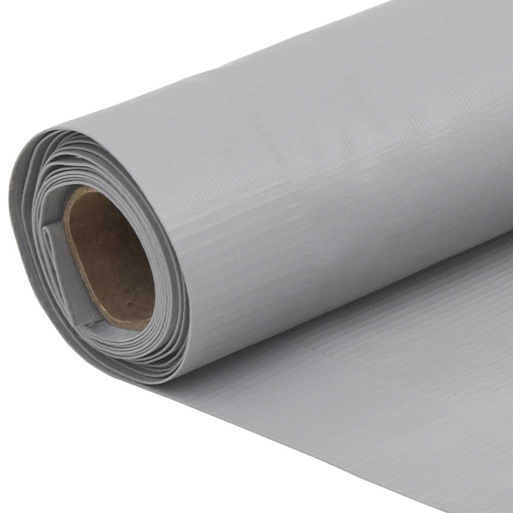 vidaXL Paravento da Giardino Grigio 700x120 cm in PVC, rotolo di recinzione, striscia di recinzione, recinzione da balcone, schermo di recinzione