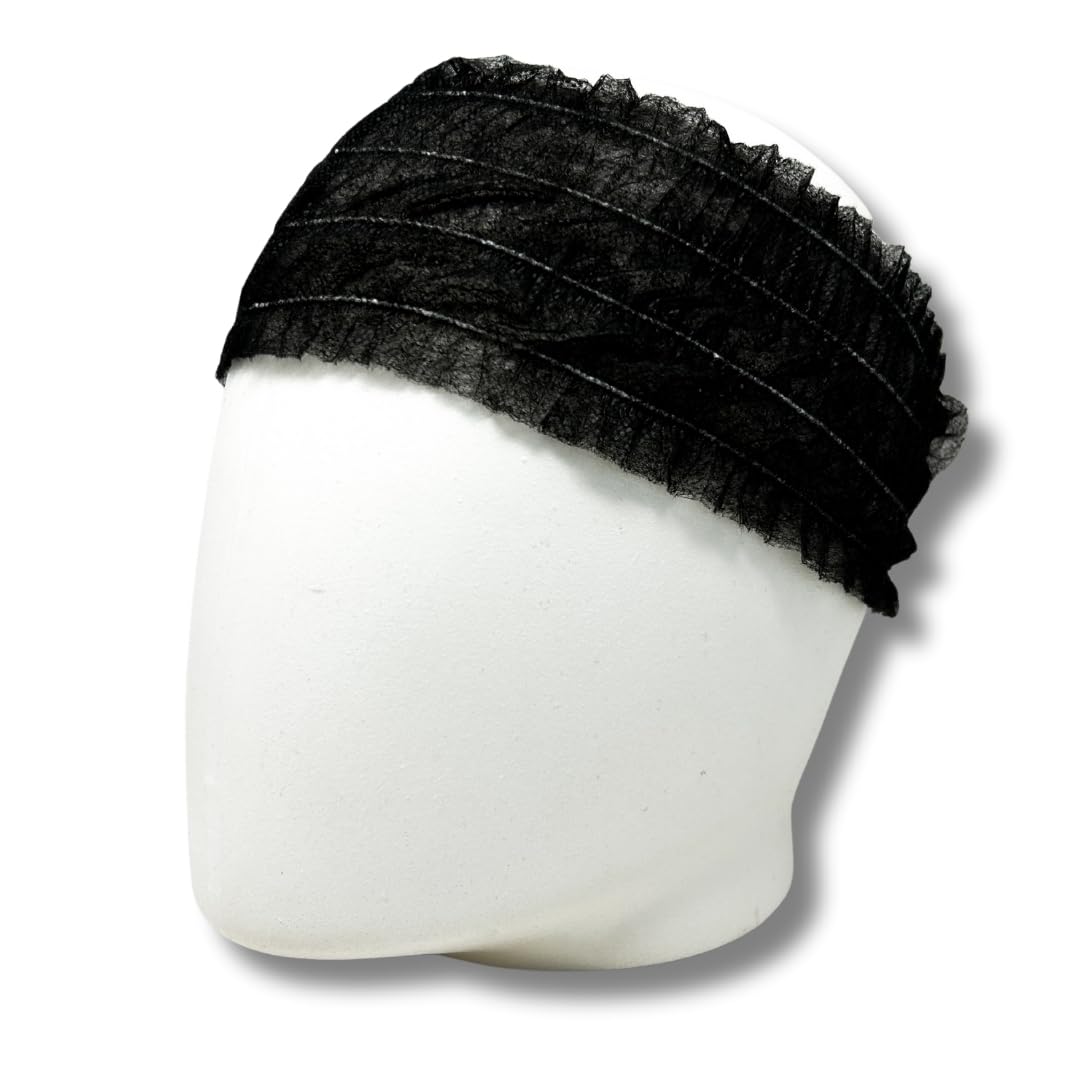 VB_Shopping Disposable Hair Bands in TNT Individually Wrapped Disposable Head Band for Beauticians, Spas,… - Image 2