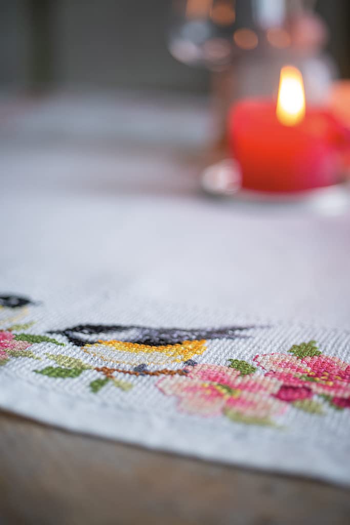 Vervaco Point De Croix Compté Kit Tableau Complet Set CHIOT LABRADOR De Broderie Loisir Créatif Maison Decoration Cadeau DIY Ca. 24 X 31 Cm Counted Cross Stitch Embroidery