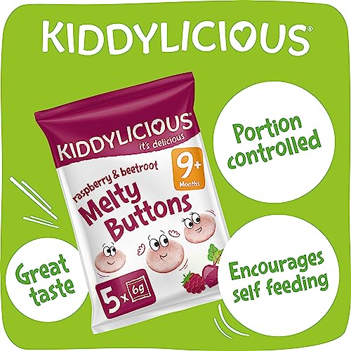 Kiddylicious Raspberry & Beetroot Melty Buttons, 6 g - Image 6