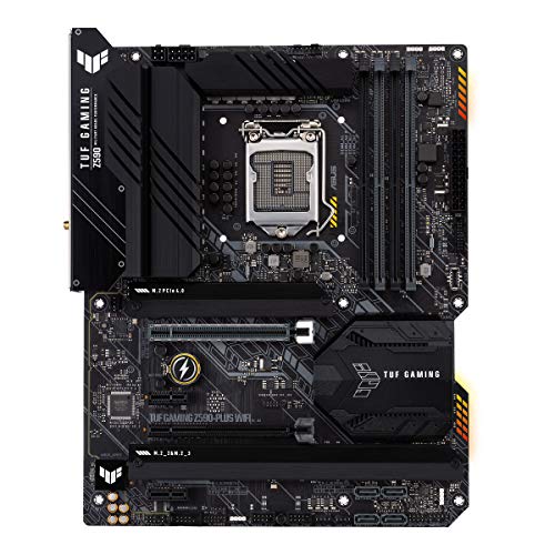 ASUS TUF Gaming Z590-PLUS WiFi Mainboard Sockel Intel LGA 1200 (Intel Z590, ATX, PCIe 4.0, 3x M.2, USB 3.2 Gen 2x2, Thunderbolt 4, WiFi6, Aura Sync)