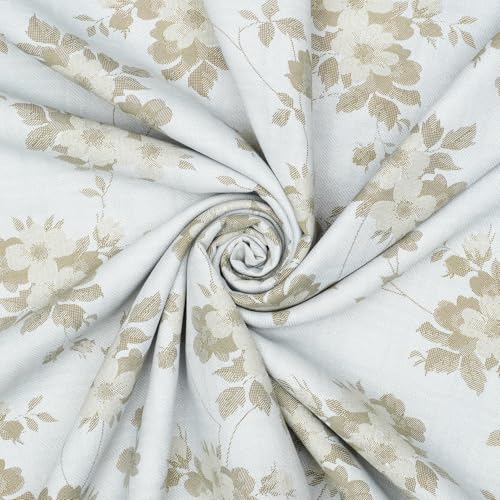 Image of Story@Home Comforter Single Bed Cotton 100%| 150GSM 144 X 220 cm Quilt AC Blanket for Summer | AC Comforter Single Bed | Beige & White, Floral & Geometric Reversible Design Duvet | All-Season Blanket