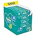 Pampers Lingettes Fresh Clean, Lot de 15x80 (1200 Lingettes), Au Parfum Rafraîchissant et Testées Dermatologiquement