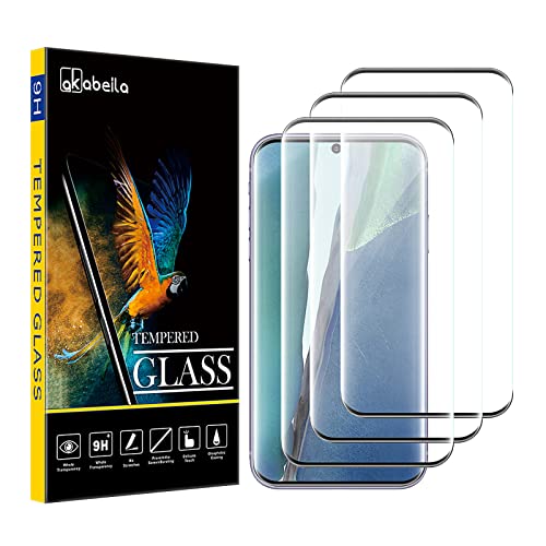 AKABEILA [Paquete de 3 protectores de pantalla para Oneplus 8 Pro HD, película protectora de vidrio templado, dureza 9H, fácil instalación, antiarañazos, sin burbujas