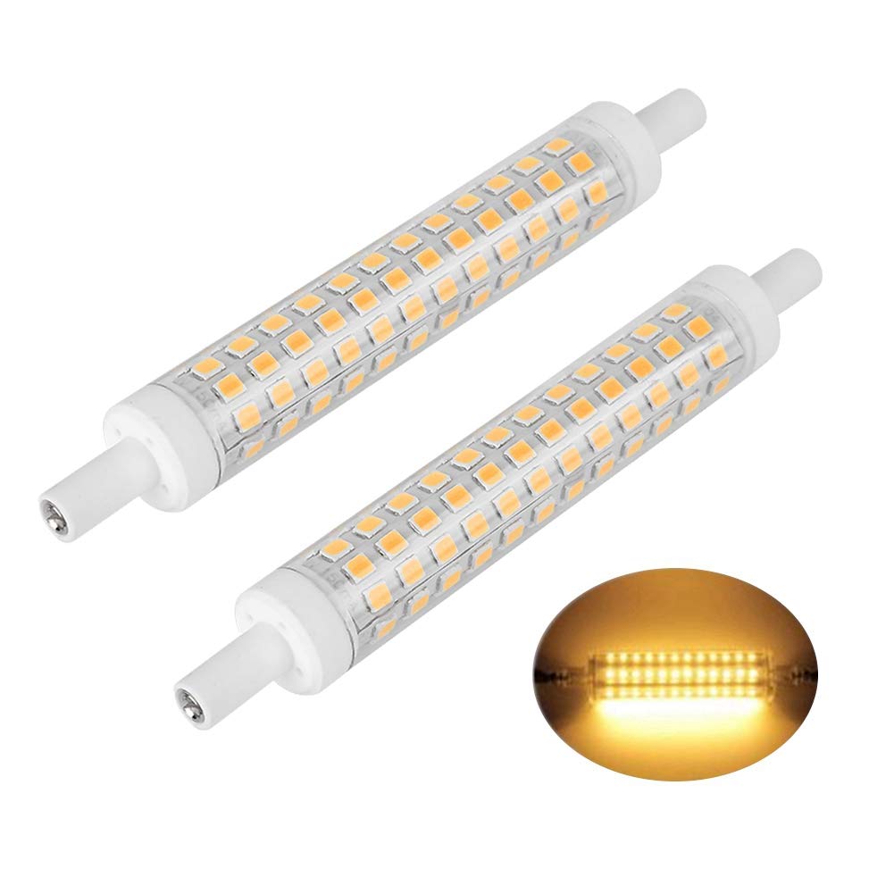 Halogen Led Light Replacement 10W 120 Led Double Ended Tube 2pcs Ac85-265V Led Light Source for Home Hotel (Warm White) - Image 4