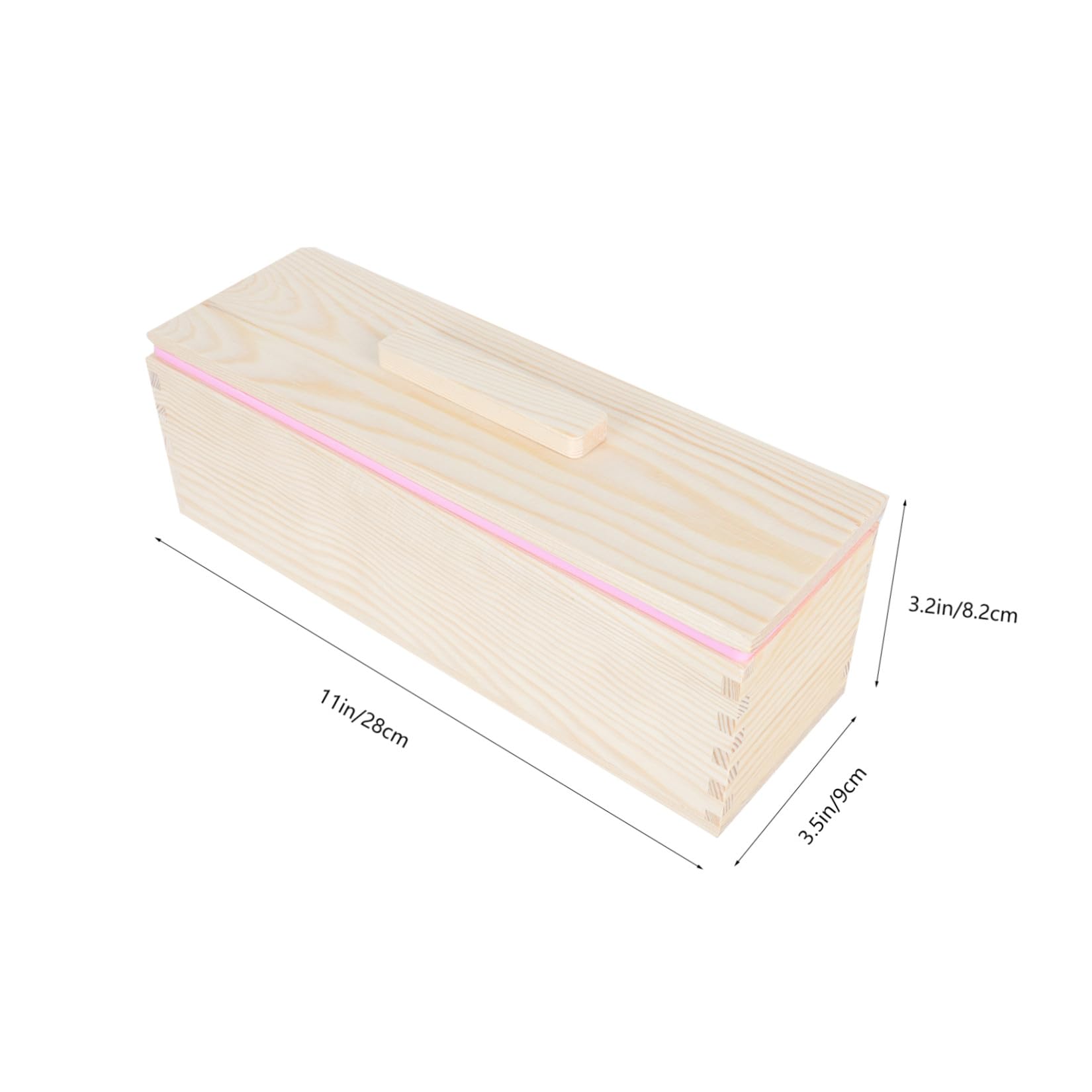 Gadpiparty Rechteckige Brotbackform aus Holz mit Deckel Antihaftbeschichtete Kastenform für Toastbrot und Sauerteig Multifunktionale Silikon-toastform für Backofengebrauch und Einfache