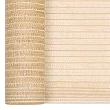 Homgoday HDPE Sichtschutzzaun, beige, 1,8x10 m, schimmel- und UV-beständig, atmungsaktiv Model149452