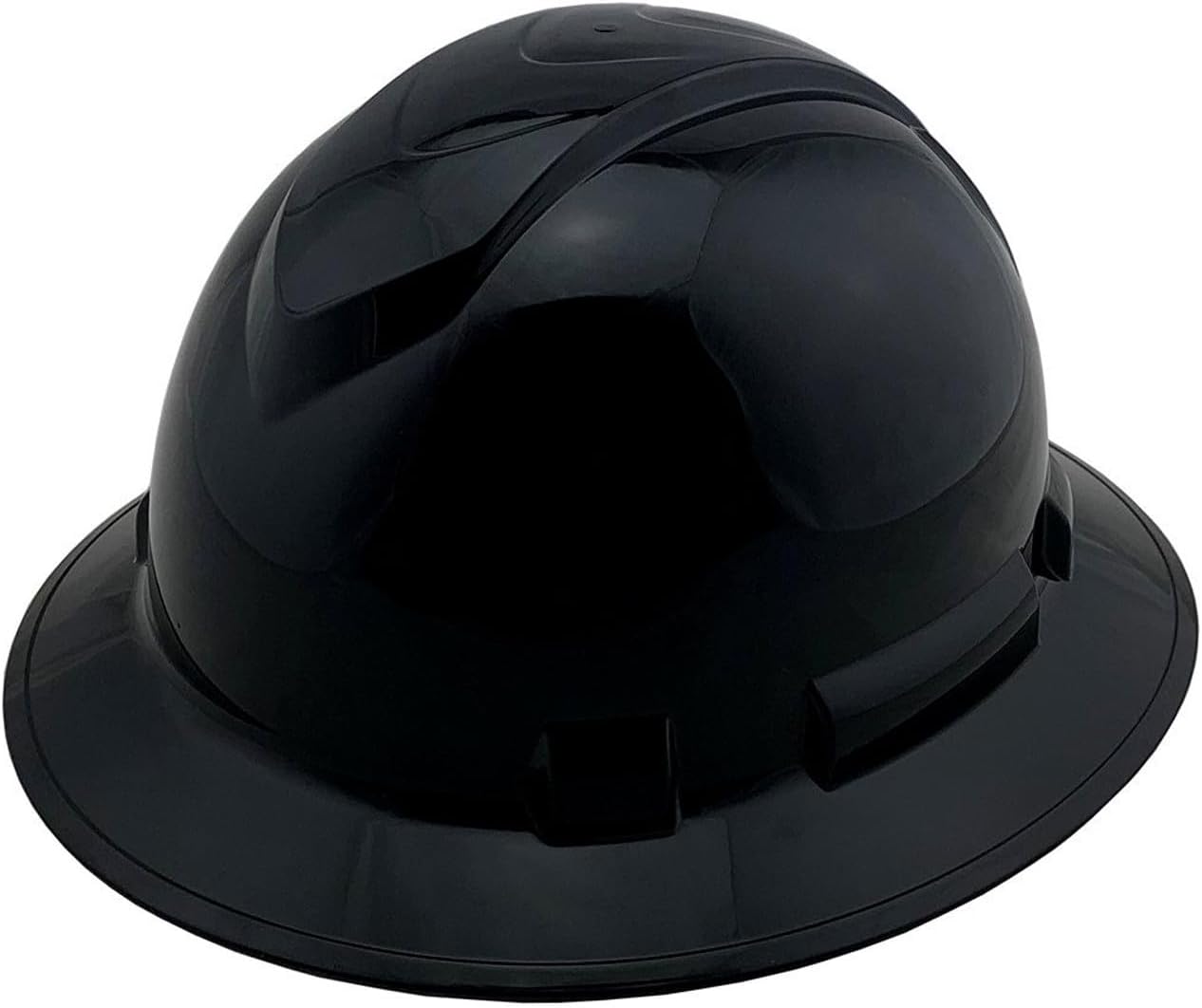 Texas America Safety Company Full Brim Ridgeline Hard Hat with 6 Point Knob Adjustment and Tote