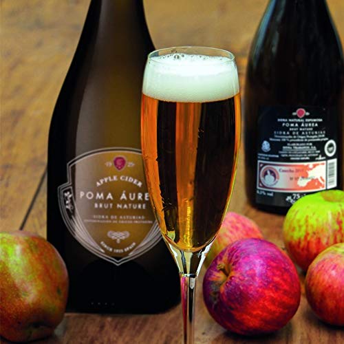 Trabanco Poma Áurea Sidra de Asturias DOP | Pack 2 × 75 cl Brut Nature Espumosa – Sidra Natural Asturiana Premium