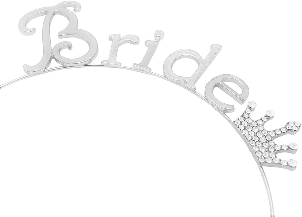 Rosemarie Collections Women's Bridal Fun Crystal Rhinestone Bachelorette Party Tiara Headband