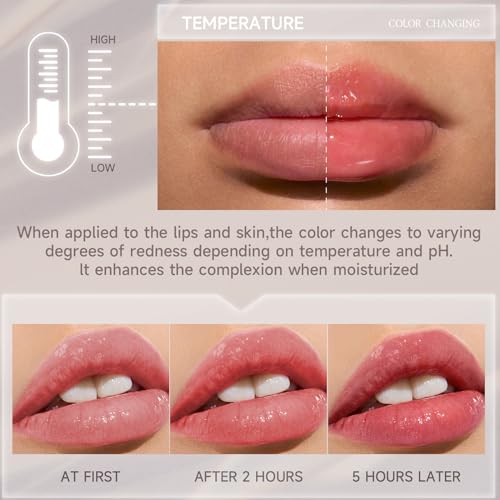 Cream Blush Stick, Temperature Change Blushers For Cheeks Mature Skin Make Up Creamy Lightweight Versatile Natural Glow For All Skin - Image 4