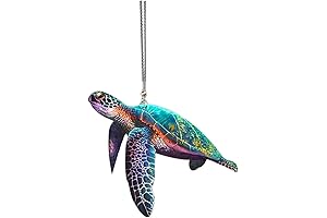 Sea Turtle Hanging Ornament: Embellish Your Car with Marine Charm