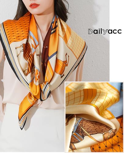 Dailyacc Hair Bandanas Scarf For Women Lightweight Fashion Neck Silk Satin Head Scarves For Sleeping Handbags Scarf2