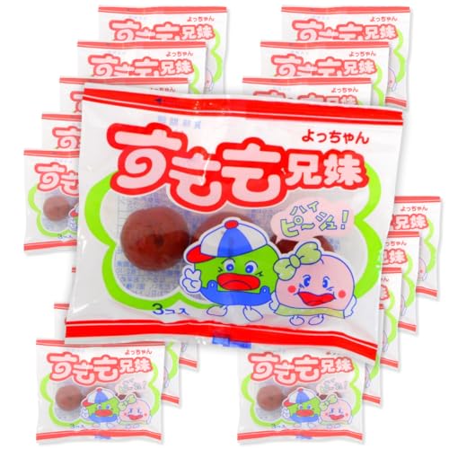 すもも兄妹 3粒×20袋 スモモ 甘酸っぱい 駄菓子 おやつ 小袋 個包装 まとめ買い 7RabbitRiograndeオリジナルステッカー付 【商標登録番号 第6667215】 (20袋, すもも兄妹) - ７ＲａｂｂｉｔＲｉｏｇｒａｎｄｅ - 商品画像