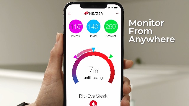 Image of MEATER SE: 100% Wireless Smart Meat Thermometer | No Wires, No Fuss | 165ft Bluetooth Range | Dual Temp Sensors | Guided Cook System | Dishwasher Safe | Perfect for BBQ, Grill, Oven, Smoker