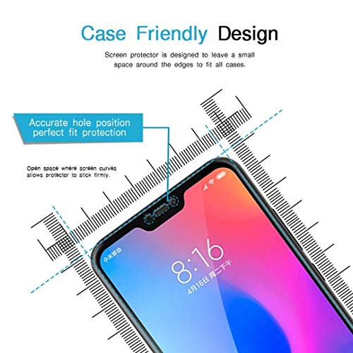 Image of DD SON Tempered Glass Screen Protector Compatible for Redmi 6 pro (2018) (11D) with Edge to Edge Coverage and Easy Installation kit,Black