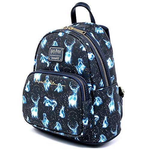 Loungefly Harry Potter Expecto Patronus All Over Print Womens Double Strap Shoulder Bag Purse2