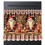 Christmas Oven Skirt Santa Farmhouse Kitchen Appliance Decorative Cover