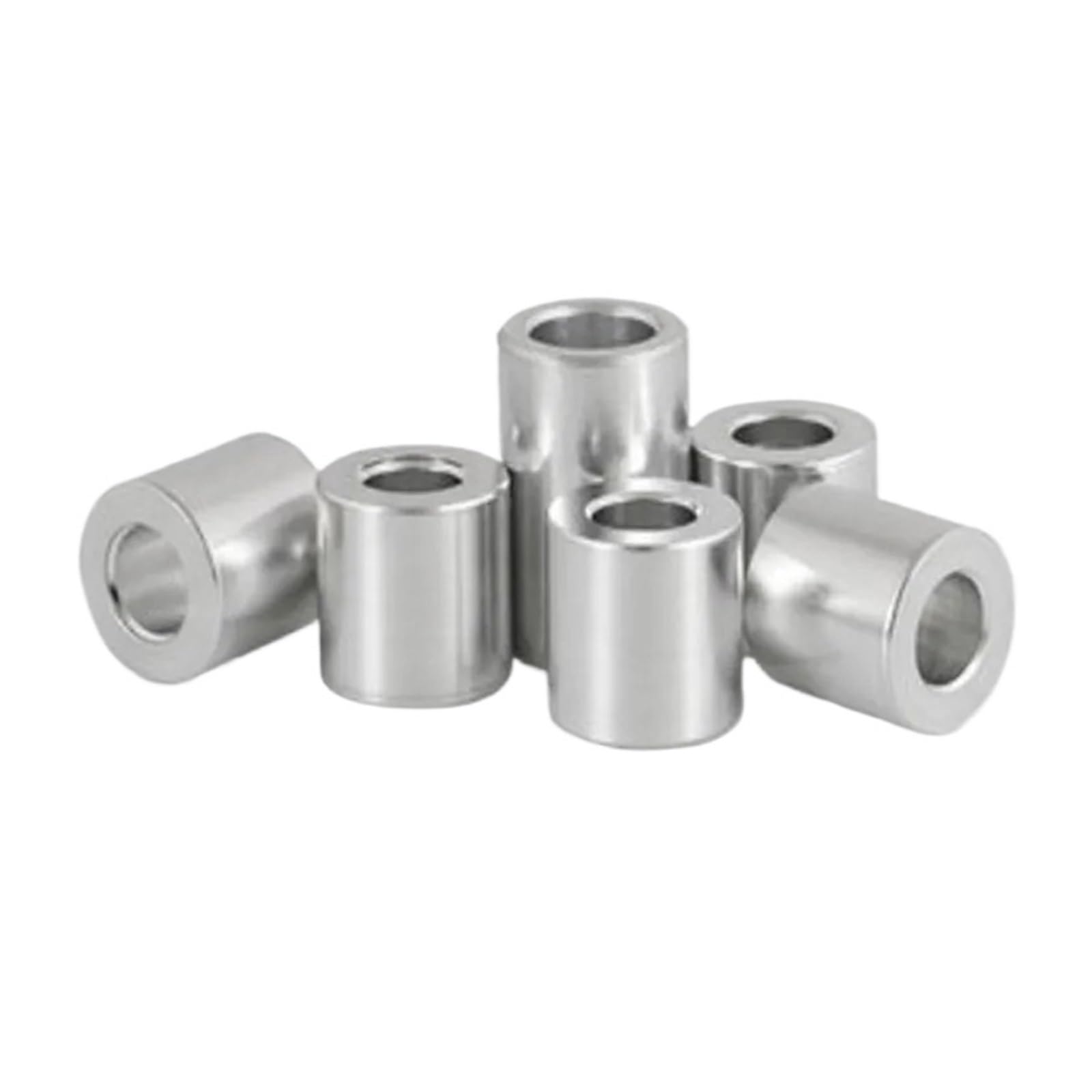 Distanziali in alluminio, 5-20 pezzi, boccola in alluminio, guarnizione M3-M10 piatta Wa (altezza 4 mm, M10, 5 pezzi)