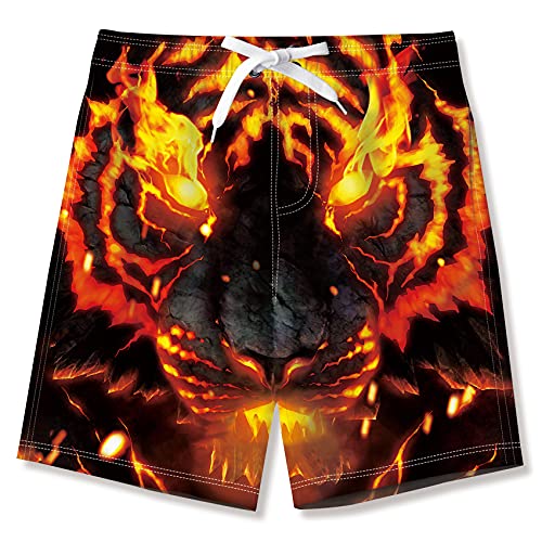 Badehose Für Herren & Jungen – Mit Netzfutter, Verstellbarem Riemen, Elastischer Taille, Aus Polyester
