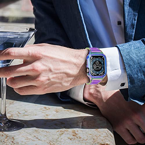 Image of MioHHR Stainless Steel Band and Case for Apple Watch 44 /42mm(Series 3 2 1)