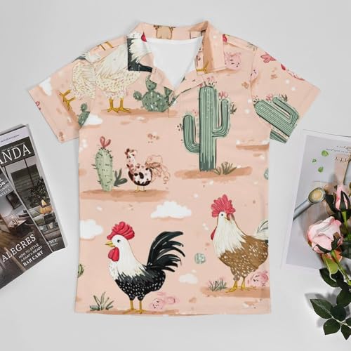 Boys' Classic Polo Shirts Short Sleeve Moisture-Wicking Golf & Tennis Shirts for Youth Teens Love Koala3