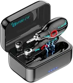 Transmissor Sem Fio Guitarra Mini com Carregador Integrado - Kit Receptor e Transmissor para Guitarra, Violão e Sopros, Sem Atraso de Áudio, Compatível com Amplificadores e Preamps
