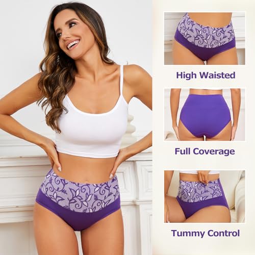 Womens High Waisted Tummy Control Underwear C Section Underwear Soft Cotton Panties Full Coverage Briefs4