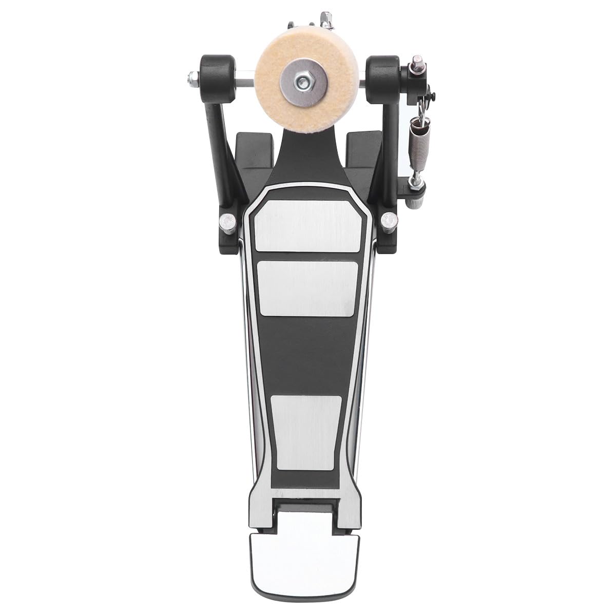 Didiseaon Pedale per Batteria per Batteristi Accessorio Professionale in Metallo Risposta Rapida, Pedale Singolo per Cassa per Set di Tamburi