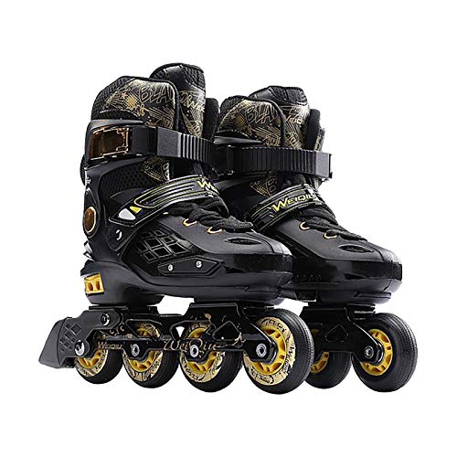 OPALLEY Inline Skates für Erwachsene Alu-Schienen, Herren Damen Inliner Inlineskates Unisex Fitness Skates für Erwachsene Chrome Kugellager,Unisex Fitness Skates für Erwachsene Super Blades (38)