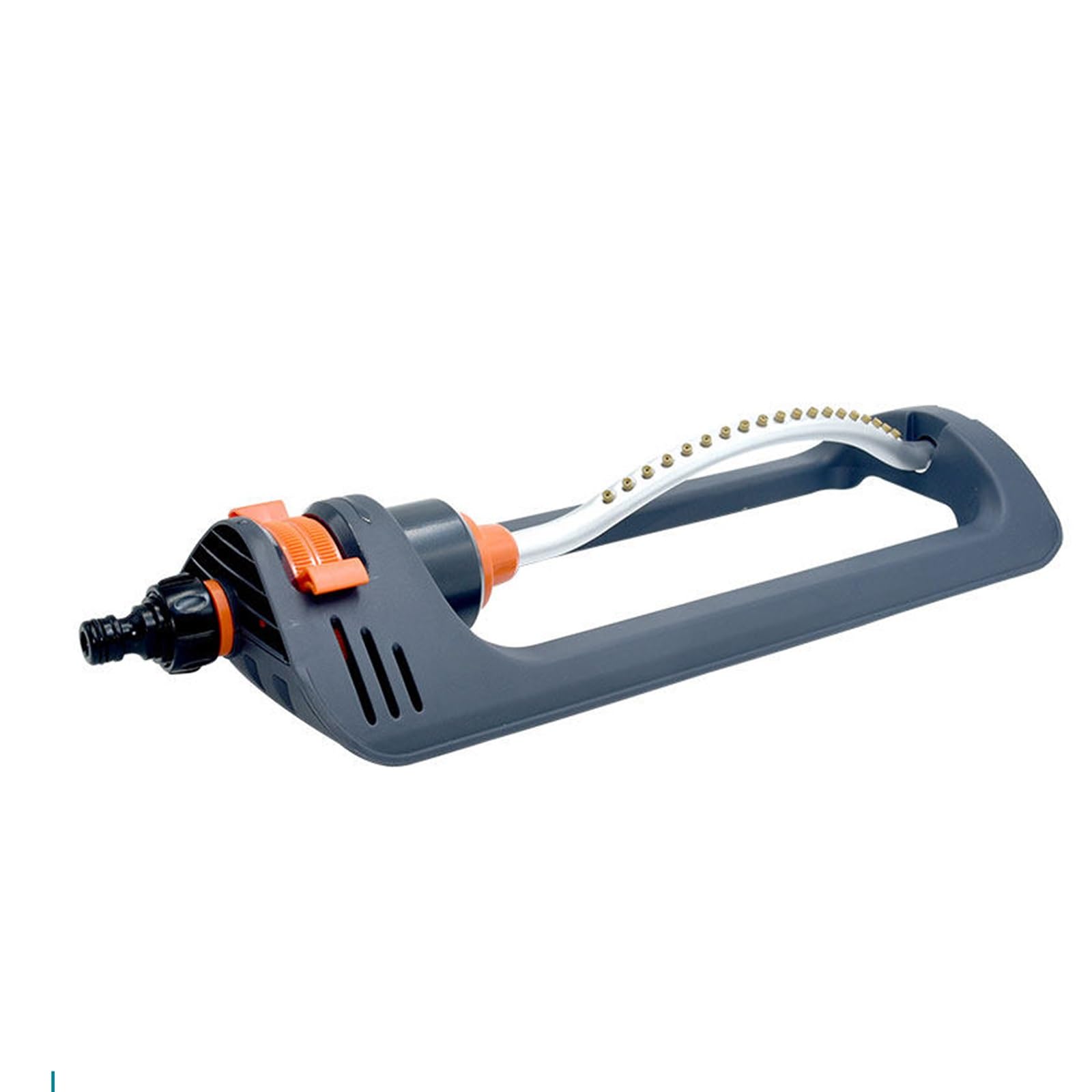 Aspersor de césped oscilante de 360°, riego de jardín giratorio automático para patio, césped, verduras y patio