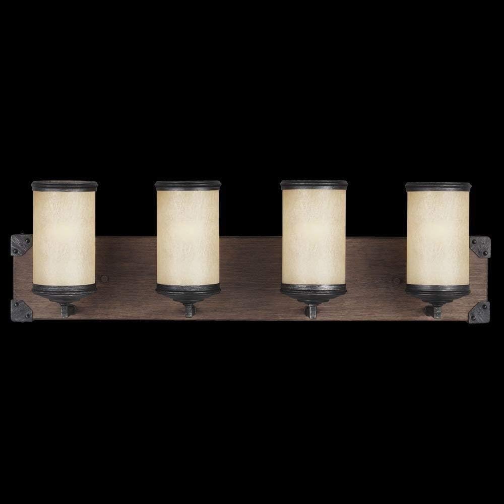 Top Rated Sea Gull Lighting 4413304-846 Four 4413304-846-Four Light Wall/Bath Sconce, Stardust/Cerused Oak Best Cyber Monday 🔥 Sea Gull Lighting 4413304-846 Four 4413304-846-Four Light Wall/Bath Sconce, Stardust/Cerused Oak
