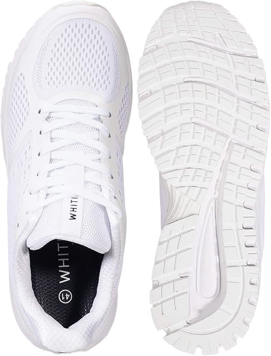 Image of Joomra Whitin Men's Supportive Running Shoes Cushioned Athletic Sneakers | Durable Rubber Outsole, Lace-up fit, Removable Insole, Reliable Traction for Jogging, Walking, Gym, Workouts, Training