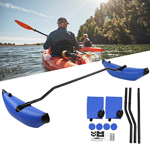 Inflatable Kayak Stabilization System | Water Sports Kayak | Outrigger Float with Arms Rod Kayak Boat | Fishing Standing Float Stabilizer System Kit Balancing Boat Accessory(Blue)’