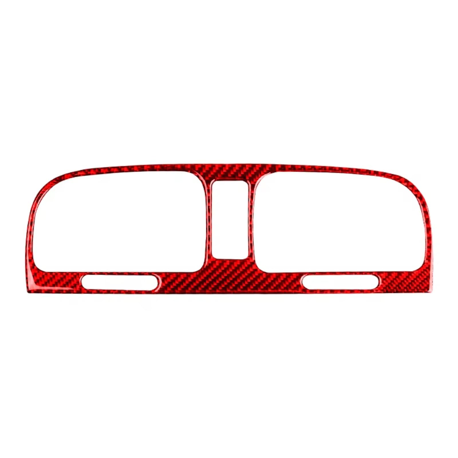 Amxaqjc Red Car Interior Moulding Trim For Vw For Golf 6 For Gti R For Mk6 2008-2012 Carbon Fiber Interior Middle Air Vent Frame Decoration Stickers Trim Car Accessories(Red)
