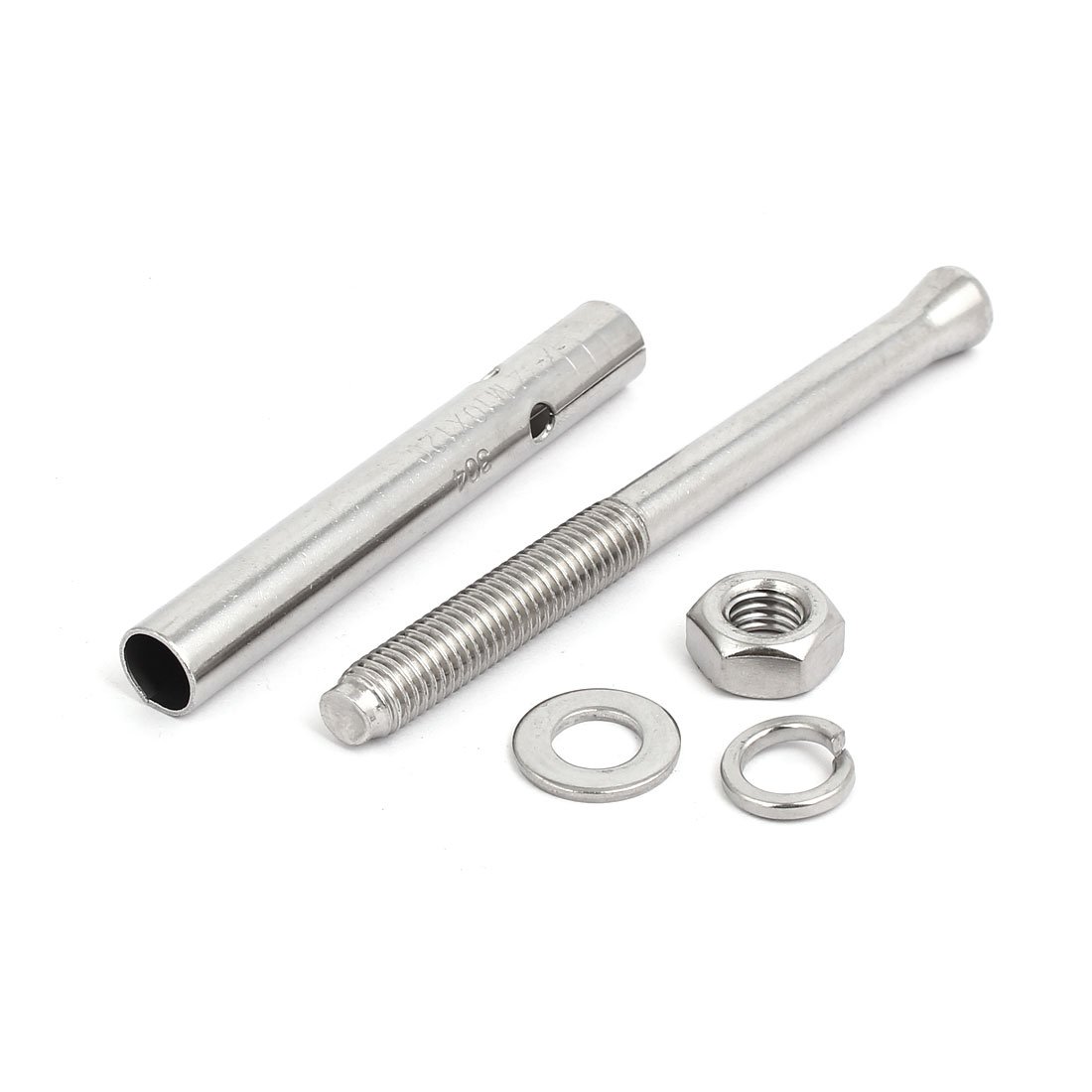 Aexit M10x120mm 304 Civil Equipment Hardware Accessories Stainless Steel Air Condition Fitting Sleeve Anchor Expansion Bolt 2pcs Model:66as499qo705