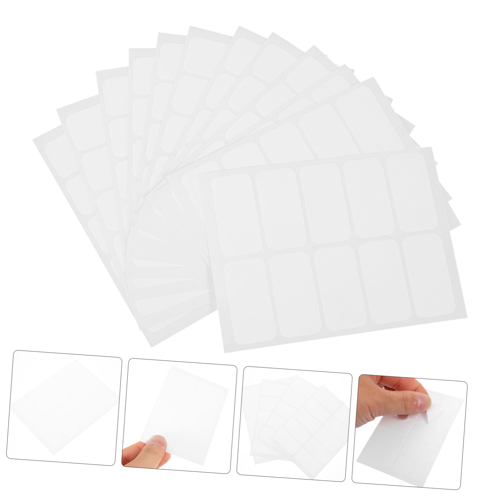 EXCEART 5 Sets Bügelfreie Etiketten Für Kleidung Wäscheraum-marker Kleidungszubehör Waschbare Namensetiketten Für Die Wäsche 120 Stück * 5